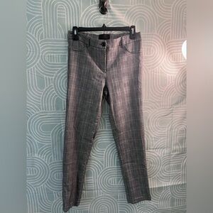 Gray Plaid Trousers Some Stretch